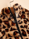 Load image into Gallery viewer, Warm Leopard Print Dog Clothes Jacket - Stylish and Cozy Pet Outerwear for Chilly Days