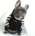 Load image into Gallery viewer, Dog Fashion Three-Stripe Dog Sweater- Winter Sports Dog Clothes