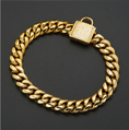 Load image into Gallery viewer, Stylish Stainless Steel Dog Cat Collar | Gold-Tone Chain Design
