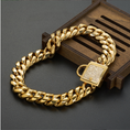 Load image into Gallery viewer, Stylish Stainless Steel Dog Cat Collar | Gold-Tone Chain Design