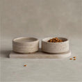 Load image into Gallery viewer, Travertine Pet Bowl Set