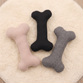 Load image into Gallery viewer, Spiga herringbone chew bones in pink, black and grey on a cream rug seen from above