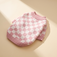 Load image into Gallery viewer, Courchevel Check Sweater laid flat on a cream background