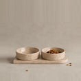 Load image into Gallery viewer, Travertine Pet Bowl Set
