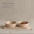 Load image into Gallery viewer, Travertine Pet Bowl Set
