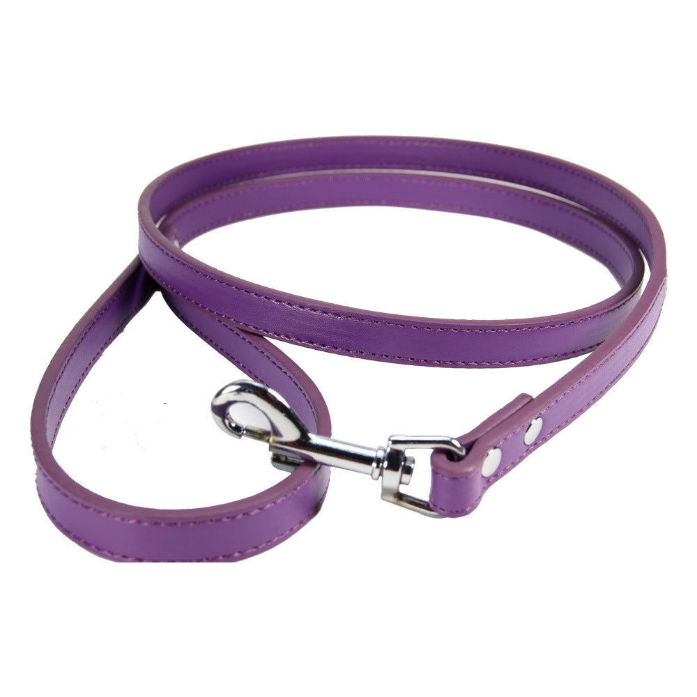 Premium 47-Inch PU Leather Pet Leash - Dog Chain for Style and Control