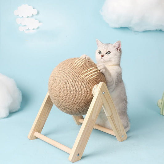 Jouet de corde de boule à gratter pour chat | Jouet de pattes de meulage de grattoir en sisal