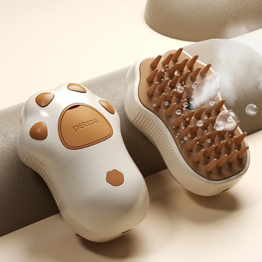 Steam-Powered Pet Hair Brush