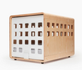 Load image into Gallery viewer, Solid Wood and  Acrylic Dog House - Premium Pet Enclosure
