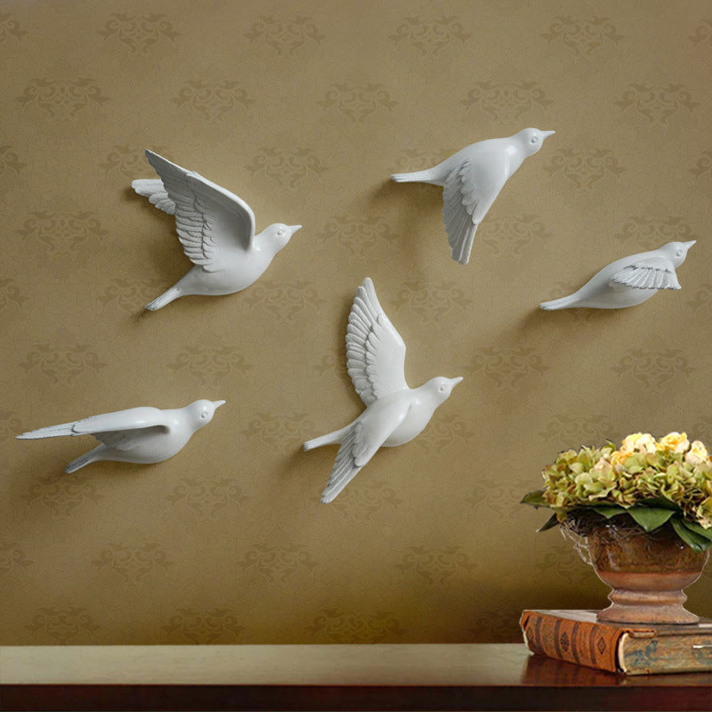 Art mural nordique pour oiseaux – Décoration d'intérieur élégante d'inspiration scandinave 