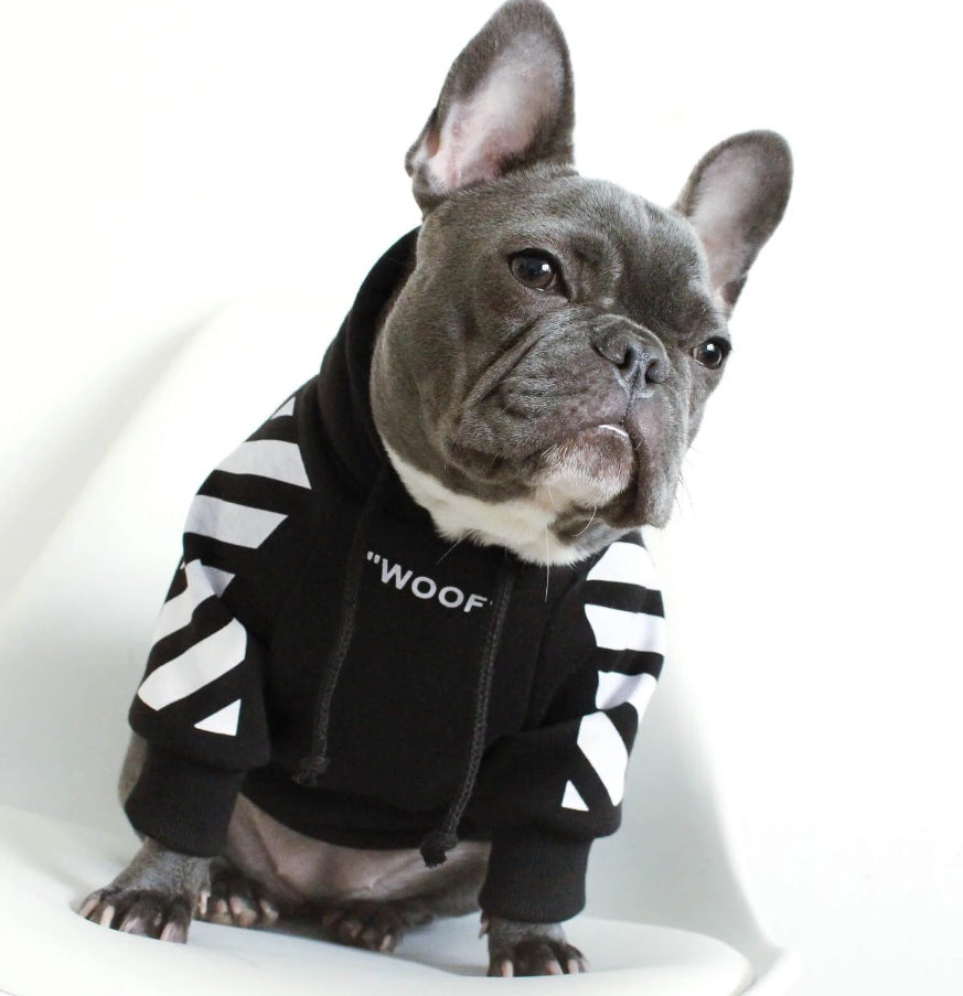 Dog Fashion Three-Stripe Dog Sweater- Winter Sports Dog Clothes