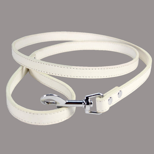 Premium 47-Inch PU Leather Pet Leash - Dog Chain for Style and Control