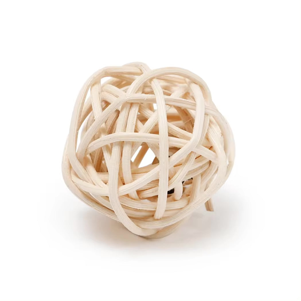 Purrfect Play- Cat Rattan Ball Toys