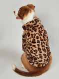 Load image into Gallery viewer, Warm Leopard Print Dog Clothes Jacket - Stylish and Cozy Pet Outerwear for Chilly Days
