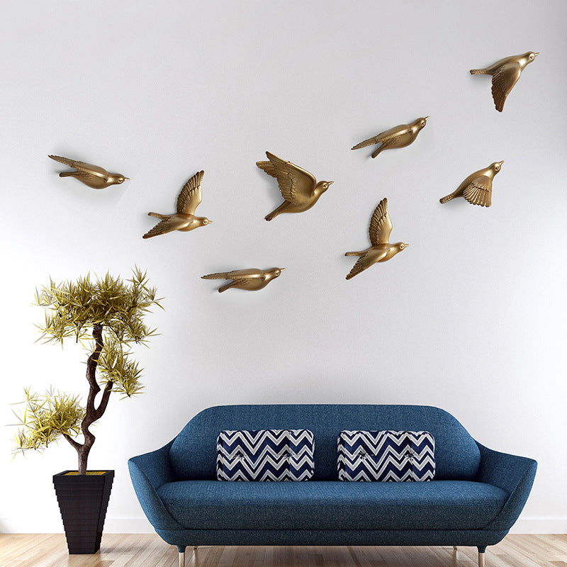 Art mural nordique pour oiseaux – Décoration d'intérieur élégante d'inspiration scandinave 