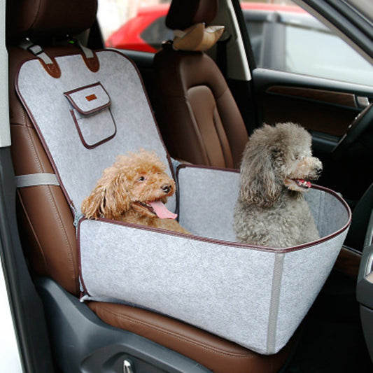 Dual-Purpose Pet Car Mat: Front Seat Cushion and Protective Cover