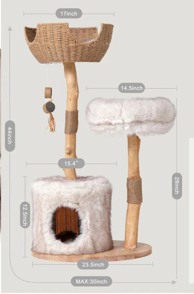 The "Cloud" Natural Cat Tree