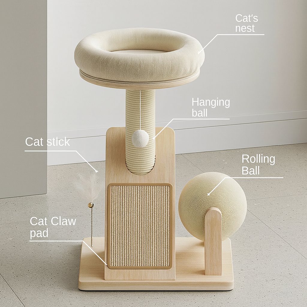 WhiskerWonderland All-in-One Cat Tree