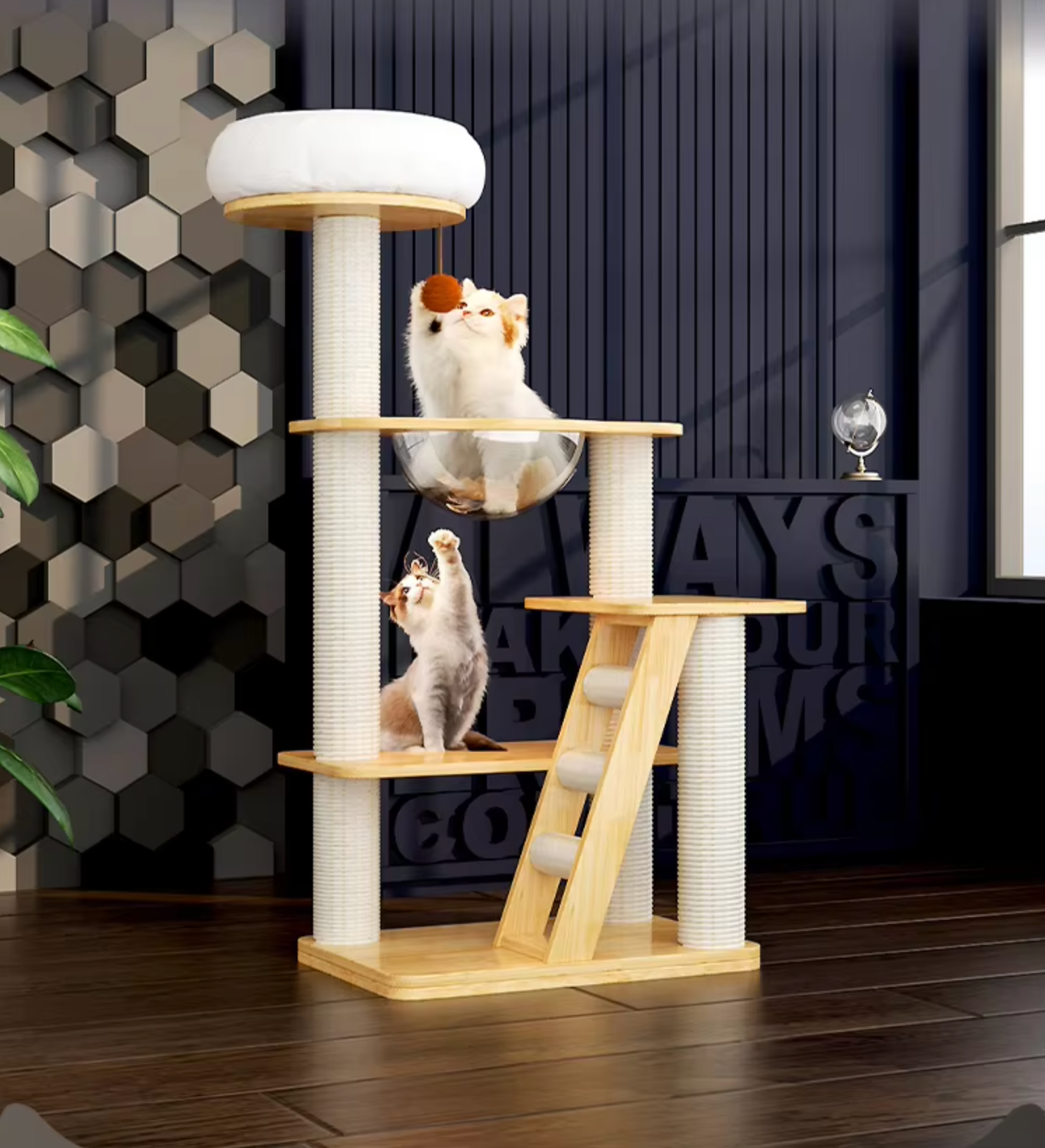 Evergrove Retreat- Wood Cat Tree