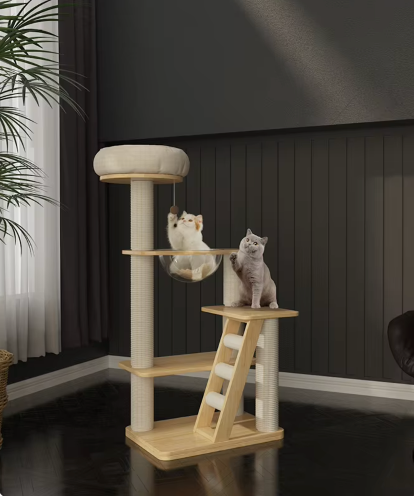 Evergrove Retreat- Wood Cat Tree