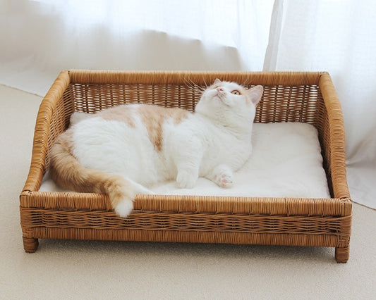 Hand-Woven Cat Bed: Scratch-Resistant Litter Sofa for Four Seasons