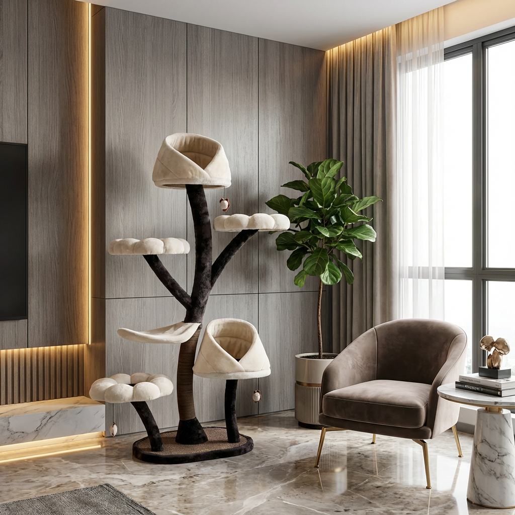 Aura Tree oak cat tower