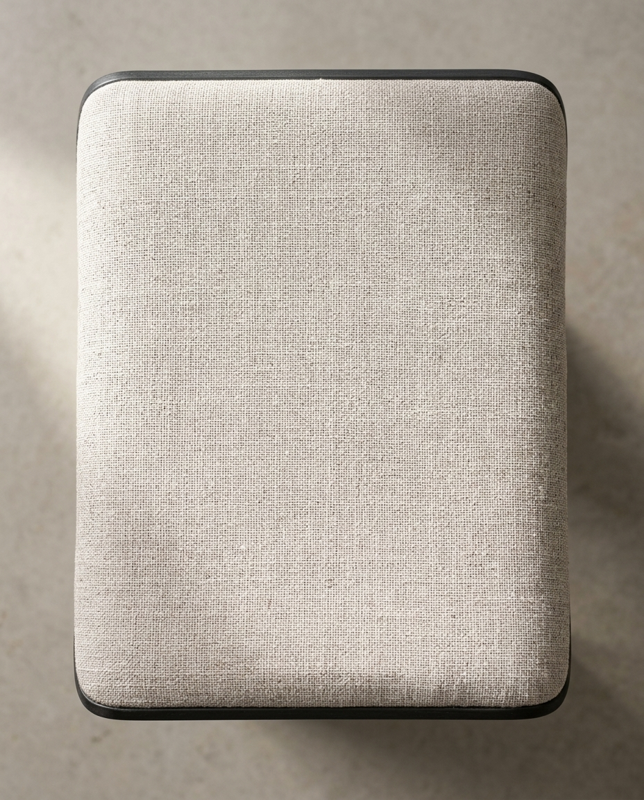 Overhead view of the Sora perch linen seat