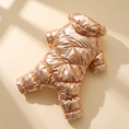 Load image into Gallery viewer, Verbier Puffer Suit in gold laid flat on a cream background
