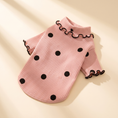 Load image into Gallery viewer, Megève Dot Knit in pink laid flat on a cream background
