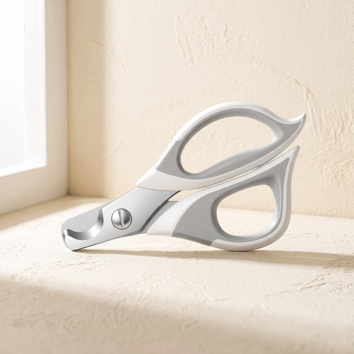 Punta Nail Clipper, scissor-style clipper with a semicircular cutting notch